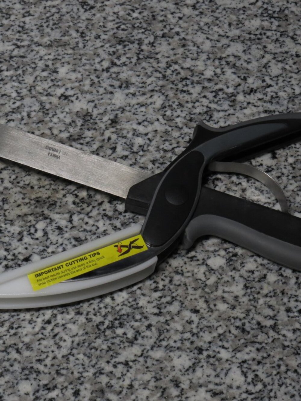 Clever Cutter 2-in-1 Knife & Cutting Board Stainless Steel,Dishwasher Safe - New